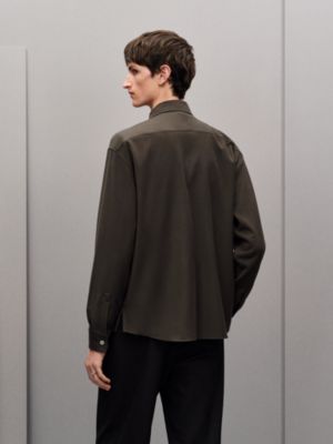 "Clous de Selle" wool overshirt, View: Worn, worn, view 3 of 6