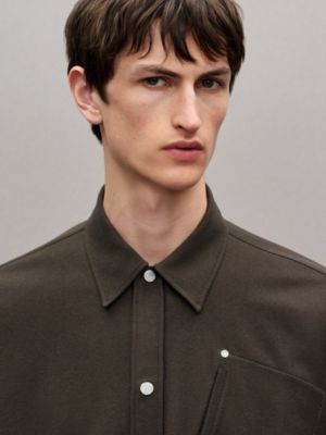 "Clous de Selle" wool overshirt, View: Worn, worn, view 4 of 6