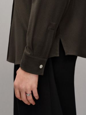 "Clous de Selle" wool overshirt, View: Worn, worn, view 5 of 6