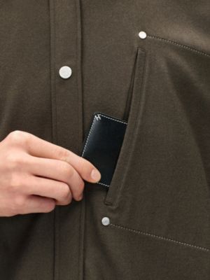 "Clous de Selle" wool overshirt, View: Worn, worn, view 6 of 6