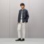 "Clous de Selle" overshirt, indigo