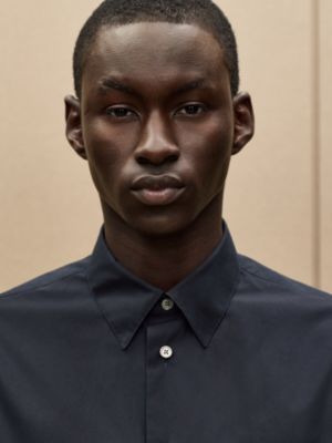 Shirt with leather detail, View: Worn, worn, view 4 of 6