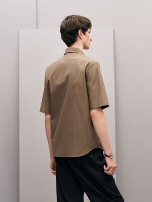 Shirt with leather detail, View: Worn, worn, view 3 of 6
