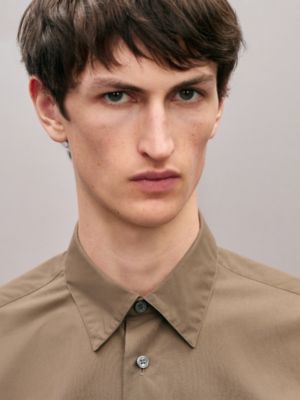 Shirt with leather detail, View: Worn, worn, view 4 of 6