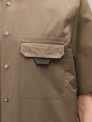 Shirt with leather detail, View: Worn, worn, view 5 of 6
