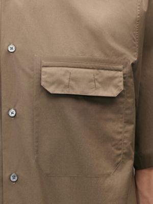 Shirt with leather detail, View: Worn, worn, view 6 of 6