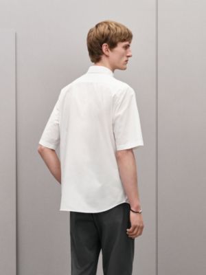 Shirt with leather detail, View: Worn, worn, view 3 of 6