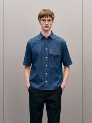 皮革細節襯衫, 檢視: 佩戴, worn, 檢視共2張圖片的第6張