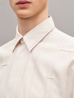 Camisa de corte recto "Nervures H" en seda, Vista: Ver artículo puesto, worn, vista 7 de 7