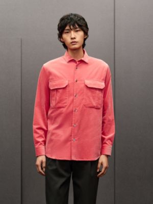 거싯 포켓 스트레이트 컷 셔츠, 보기: 이미지: 제품 착용 이미지, worn, 2개 중 6번째 보기
