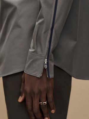 Straight cut shirt with contrasted detail, View: Worn, worn, view 5 of 6