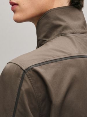 대조적인 디테일 스트레이트 컷 셔츠, 보기: 이미지: 제품 착용 이미지, worn, 6개 중 6번째 보기