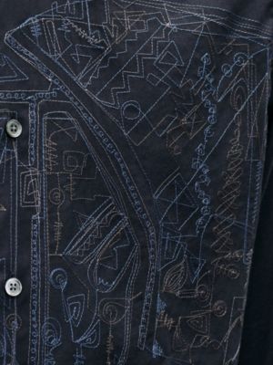 Camisa de corte recto "broderie cheval", Vista: vista de frente, front, vista 6 de 6