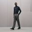 "Broderie cheval" straight cut shirt with Louis collar, marine, We will notify you when this product is back in stock