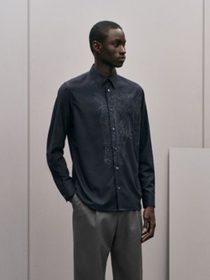 Camisa de corte recto "broderie cheval", Vista: Ver artículo puesto, worn, vista 2 de 6