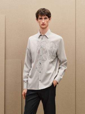 “Broderie cheval” 루이스 칼라 스트레이트 컷 셔츠, 보기: 이미지: 제품 착용 이미지, worn, 3개 중 7번째 보기