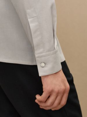 “Broderie cheval” 루이스 칼라 스트레이트 컷 셔츠, 보기: 이미지: 제품 착용 이미지, worn, 6개 중 7번째 보기