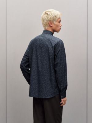 "Quadrigalop" straight cut shirt with Louis collar, View: Worn, worn, view 3 of 6