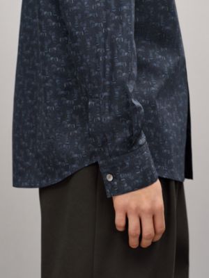 "Quadrigalop" straight cut shirt with Louis collar, View: Worn, worn, view 5 of 6