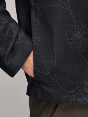 "Fils de fleurs leger" jacket shirt, View: Worn, worn, view 6 of 6
