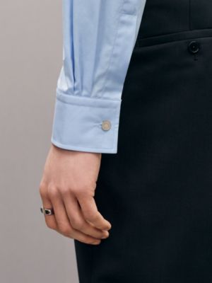Camisa de corte ajustado con cuello Faubourg, Vista: Ver artículo puesto, worn, vista 5 de 5