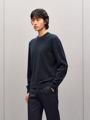"Maillon Chaine d'Ancre" crewneck cashmere sweater, View: Worn, worn, view 5 of 6