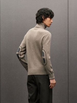 Blouson mit Reißverschluss "Maillon Chaîne d'Ancre" aus Kaschmir, Ansicht: Getragene Ansicht, worn, Ansicht 6 von 6