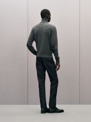 Blouson zippé «&nbsp;Maillon Chaîne d'Ancre&nbsp;» en cachemire, Vue: Vue portée, worn, vue 4 sur 6