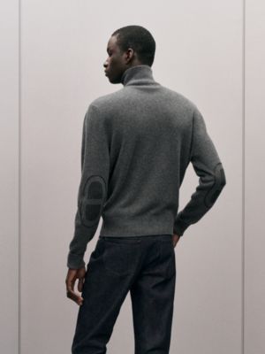 Blouson zippé «&nbsp;Maillon Chaîne d'Ancre&nbsp;» en cachemire, Vue: Vue portée, worn, vue 6 sur 6