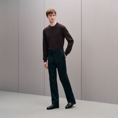 "H en Echelle" crewneck cashmere sweater