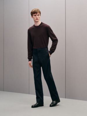 "H en Echelle" crewneck cashmere sweater
