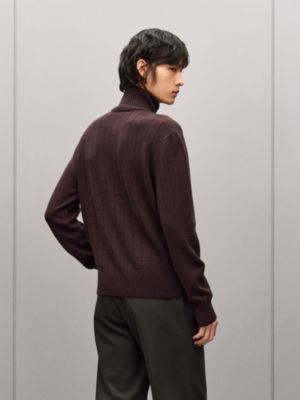 Blouson zippé «&nbsp;H en Echelle&nbsp;» en cachemire, Vue: Vue portée, worn, vue 3 sur 5