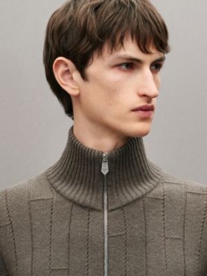 "H en Echelle" zipped jacket, View: Worn, worn, view 4 of 5