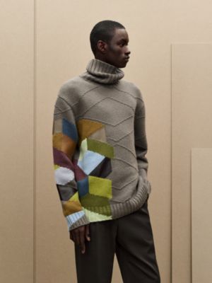 タートルネックニット ニューミックス＆パッチ カシミヤ, イメージ: 着用例, worn, ビュー2の5