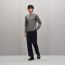 "H Etriviere" crewneck sweater, flanelle