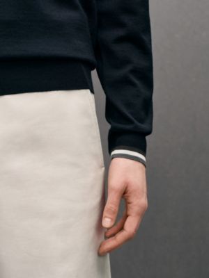 "Rayures & twist" crewneck sweater, View: Worn, worn, view 3 of 5