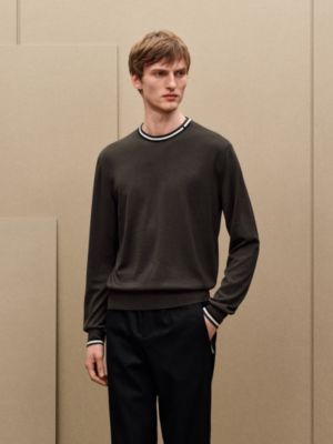 "Rayures & twist" crewneck sweater, View: Worn, worn, view 4 of 5