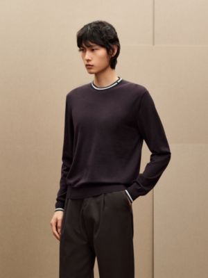 Pull col rond «&nbsp;rayures & twist&nbsp;», Vue: Vue portée, worn, vue 4 sur 5