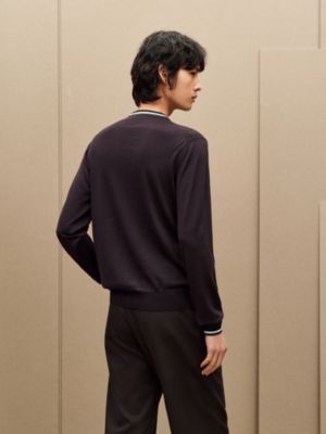 Pull col rond «&nbsp;rayures & twist&nbsp;», Vue: Vue portée, worn, vue 5 sur 5