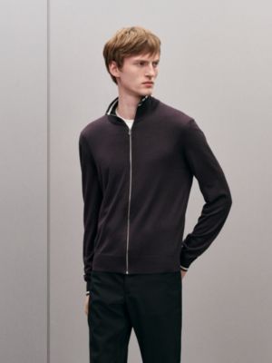 "Rayures & twist" zipped jacket, View: Worn, worn, view 4 of 5