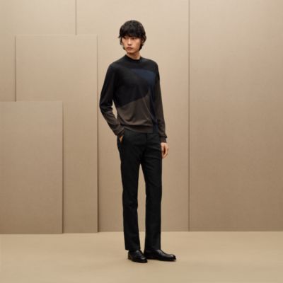 "Serpentine Intarsia"圓領套頭衫