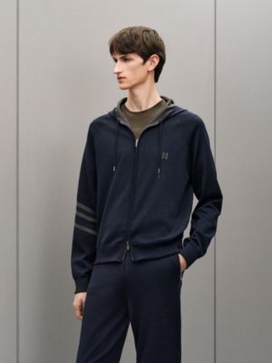 "H Golf" reversible zipped jacket, View: Worn, worn, view 3 of 8