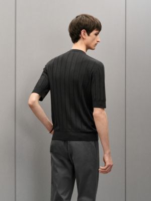 "Cotes et Maillons" crewneck sweater, View: Worn, worn, view 3 of 5