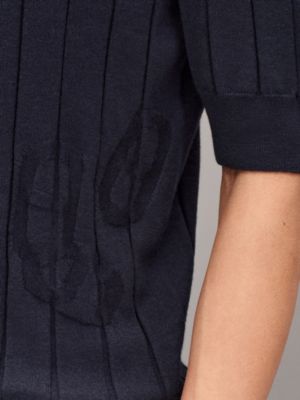 "Cotes et Maillons"圓領套頭衫, 檢視: 佩戴, worn, 檢視共5張圖片的第5張