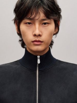“Devant cuir” 지퍼 재킷, 보기: 이미지: 제품 착용 이미지, worn, 5개 중 6번째 보기