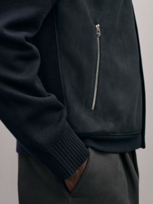 "Devant cuir" buttoned jacket, View: Worn, worn, view 5 of 6
