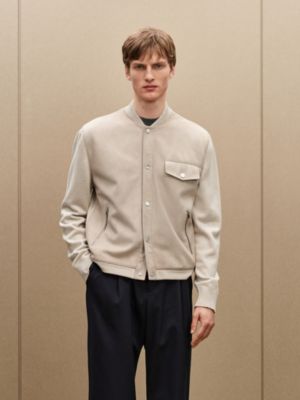 "Devant cuir" buttoned jacket, View: Worn, worn, view 3 of 7