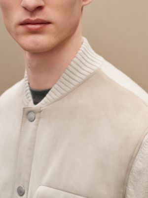 "Devant cuir" buttoned jacket, View: Worn, worn, view 7 of 7