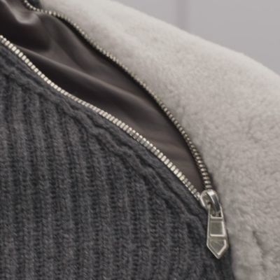 "Mix maille et shearling"風琴領套頭衫, 檢視: video, 檢視共2張圖片的第7張