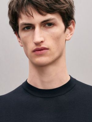 "Detail H" crewneck wool sweater, View: Worn, worn, view 4 of 5